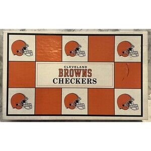Cleveland Browns Checkers Board Game - Vs. Pittsburgh Steelers - 767345120656